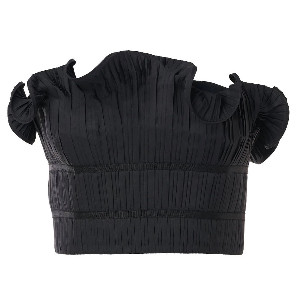 Amur ruffle crop top